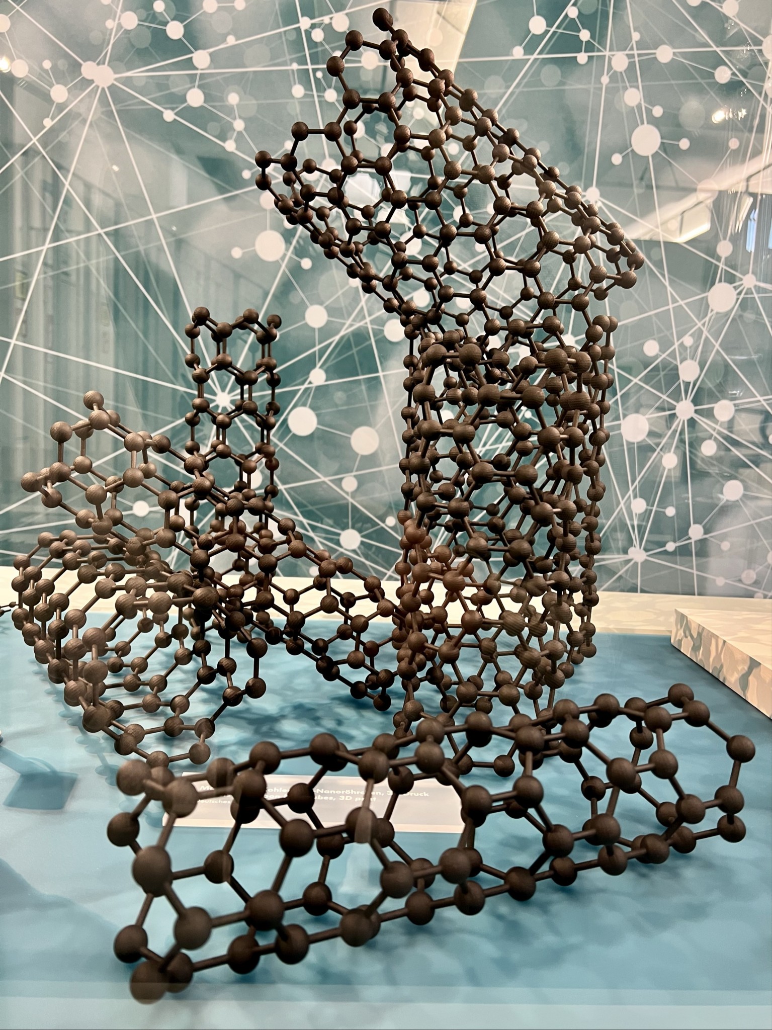 Modell winziger Kohlenstoffnanostrukturen